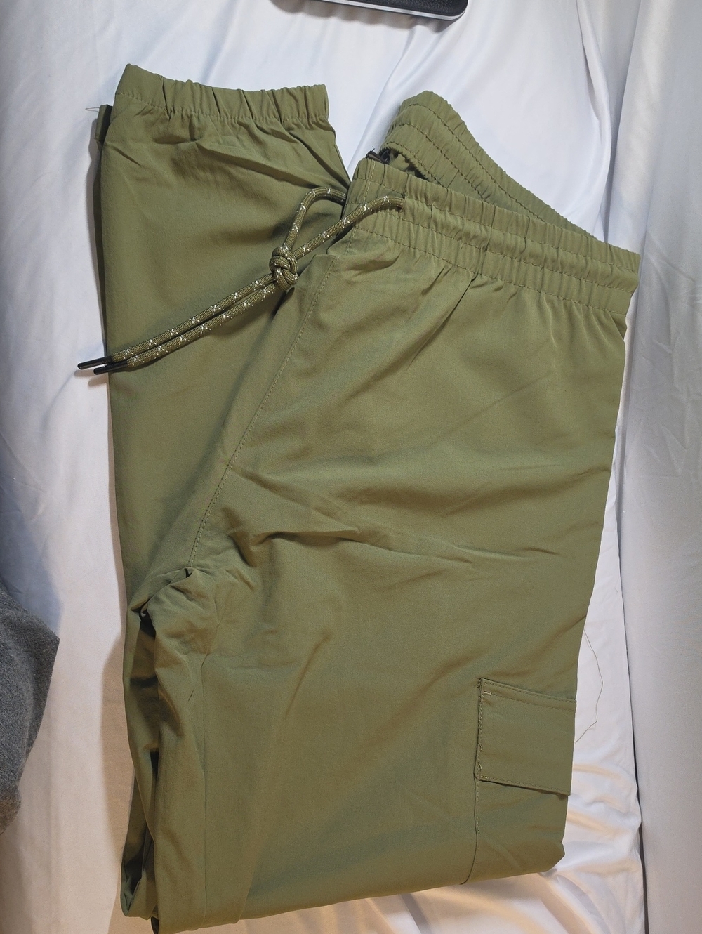 burnside Olive Green Cargo Jogger Pants